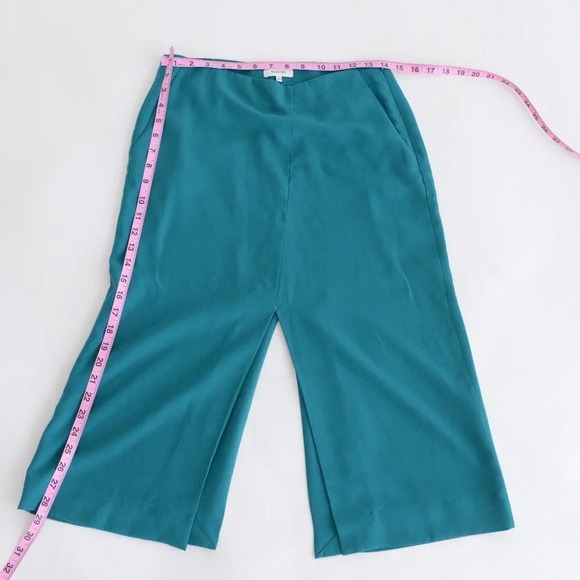 Aritzia Babaton Teal Jax Pencil Skirt with Front Back Slits Size 2 - Picture 2 of 11